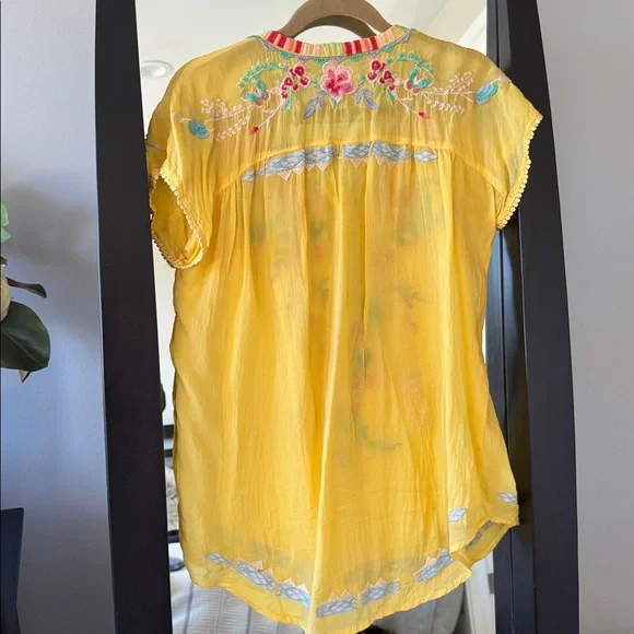 Johnny Was Embroidered Top Size S - Picture 7 of 8